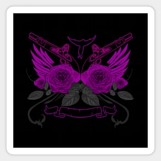 Purple Roses Magnet